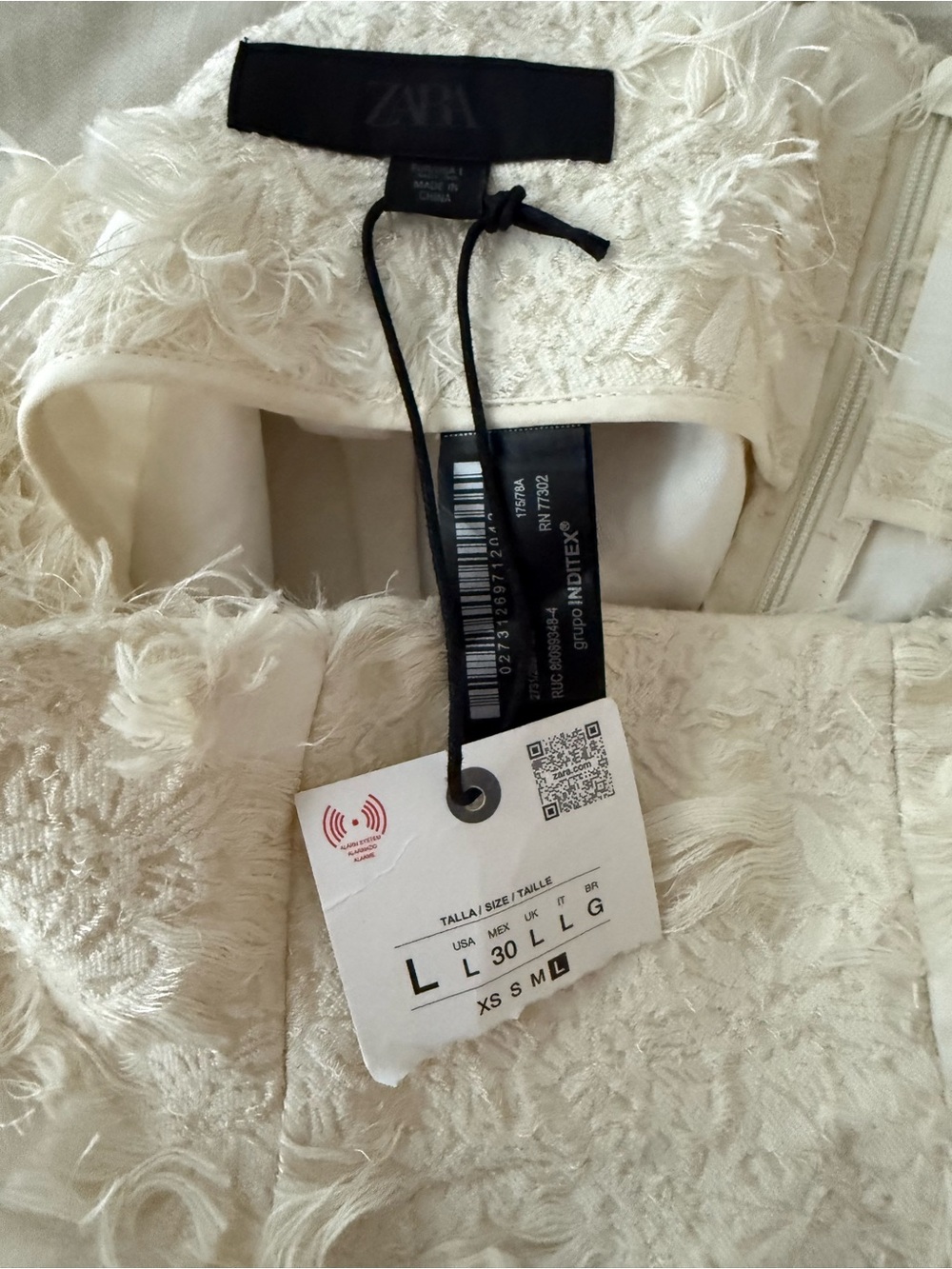 NWT Zara ZW Collection structured Midi Skirt Size Large - Picture 7 of 8